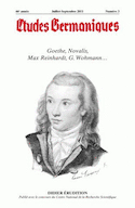 Etudes germaniques, no 03, 2011